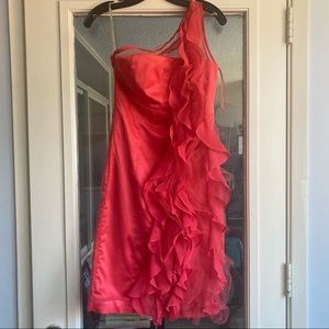Short red dress